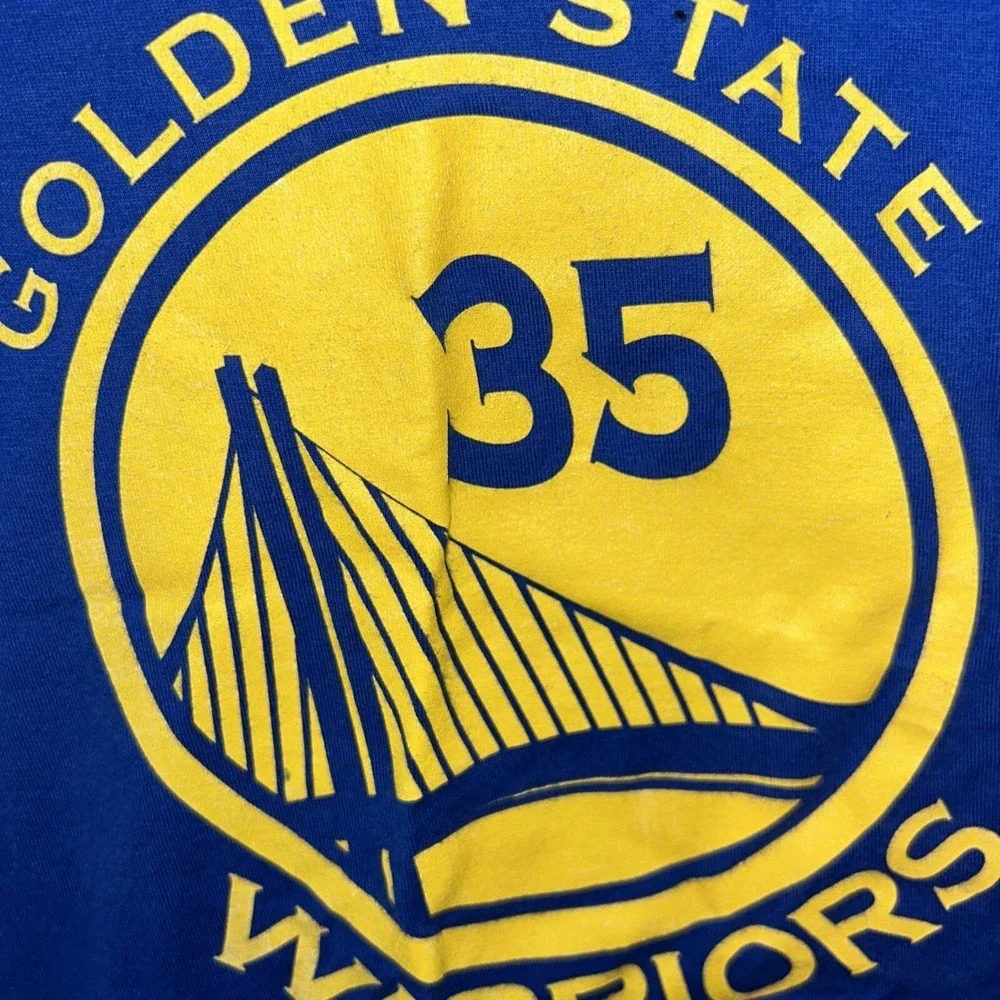 Adidas Golden State Warriors Kevin Durant #35 T Shirt Youth Size‎ L